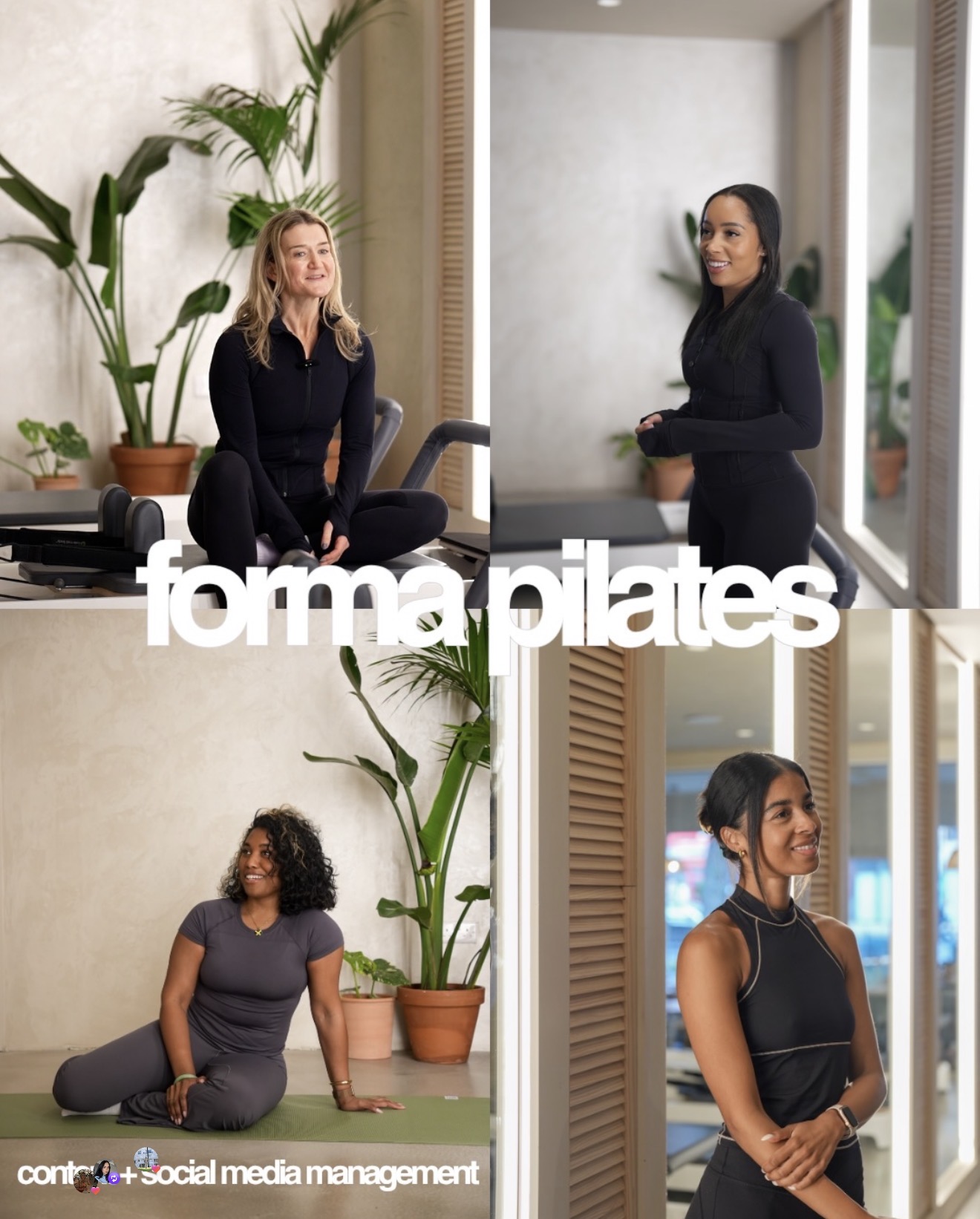 Forma Pilates content and social media management